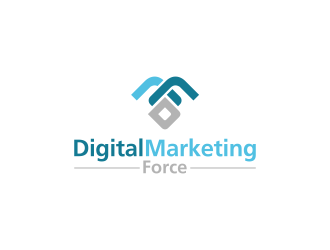 Digital Marketing Force logo design by mashoodpp