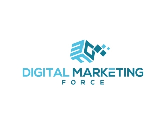 Digital Marketing Force logo design by aryamaity