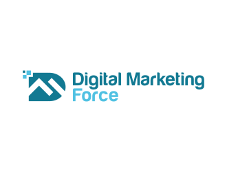 Digital Marketing Force logo design by pionsign