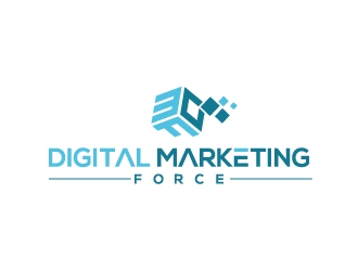Digital Marketing Force logo design by aryamaity