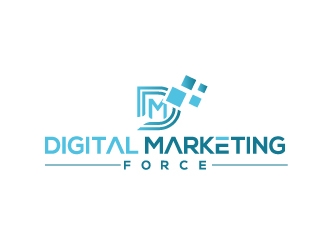 Digital Marketing Force logo design by aryamaity