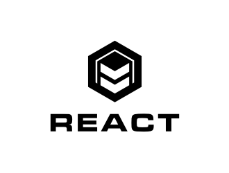 REACT logo design by larasati