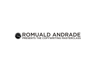 Romuald Andrade Presents The Copywriting Masterclass logo design by Diancox