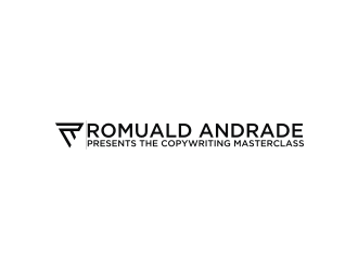 Romuald Andrade Presents The Copywriting Masterclass logo design by Diancox