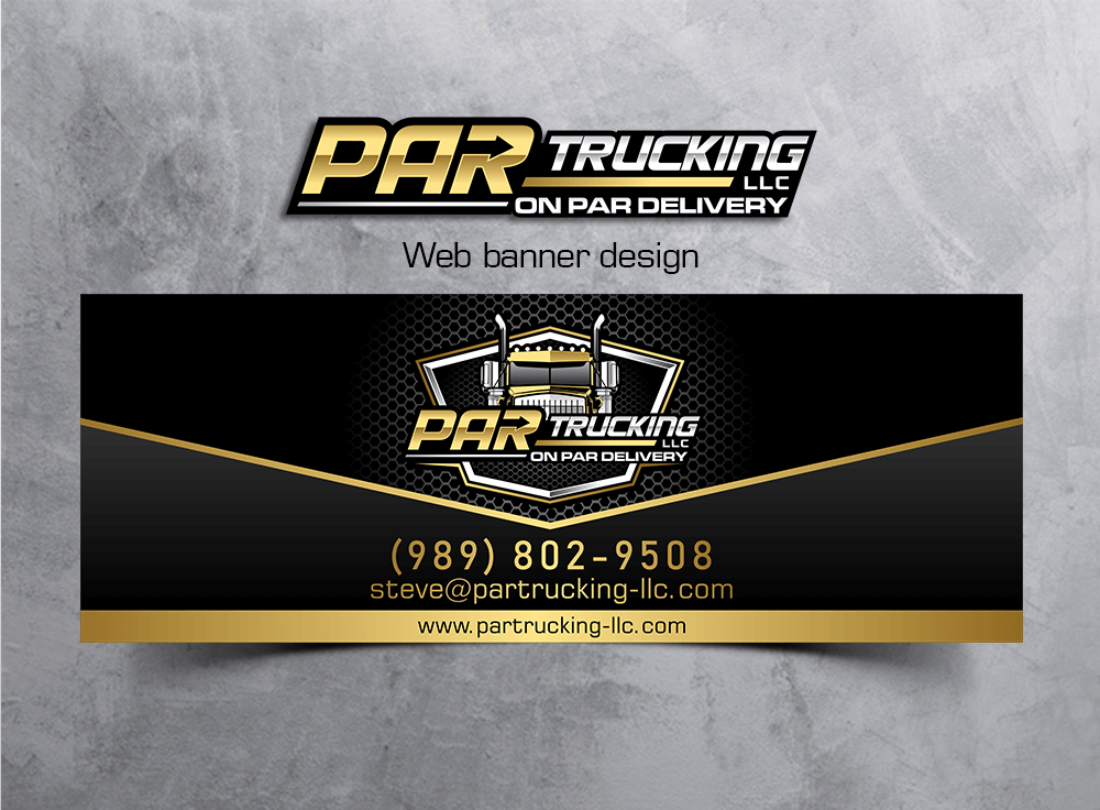 PAR Trucking, LLC logo design by onamel