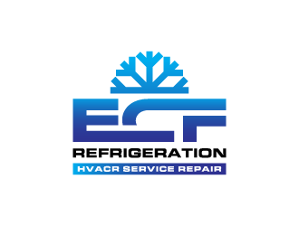 ECF REFRIGERATION logo design by PRN123
