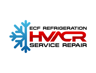 ECF REFRIGERATION logo design by Panara
