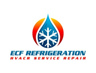 ECF REFRIGERATION logo design by J0s3Ph