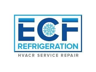 ECF REFRIGERATION logo design by BeDesign