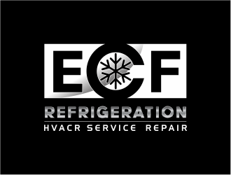 ECF REFRIGERATION logo design by up2date