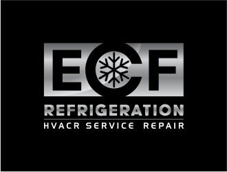 ECF REFRIGERATION logo design by up2date