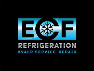 ECF REFRIGERATION logo design by up2date