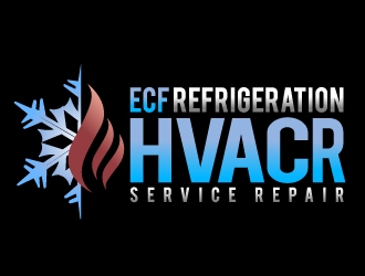 ECF REFRIGERATION logo design by aRBy