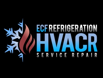ECF REFRIGERATION logo design by aRBy
