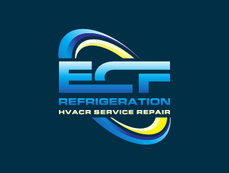ECF REFRIGERATION logo design by PRN123