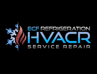 ECF REFRIGERATION logo design by aRBy