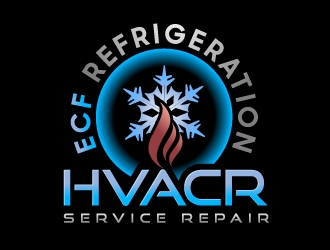 ECF REFRIGERATION logo design by aRBy