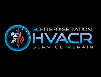 ECF REFRIGERATION logo design by aRBy
