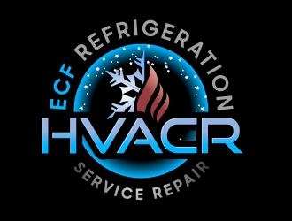 ECF REFRIGERATION logo design by aRBy