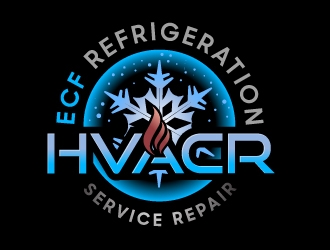 ECF REFRIGERATION logo design by aRBy