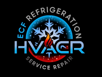ECF REFRIGERATION logo design by aRBy