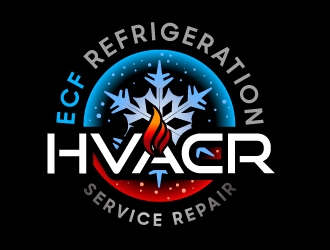 ECF REFRIGERATION logo design by aRBy