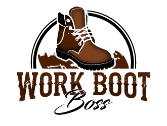 Work Boot Boss logo design by LogOExperT