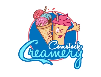 Comstock Creamery logo design by shravya
