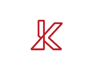 K logo design by paredesign