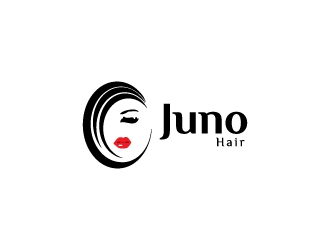 Juno Hair logo design by zakdesign700