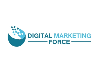 Digital Marketing Force logo design by shravya