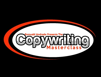 Romuald Andrade Presents The Copywriting Masterclass logo design by AamirKhan