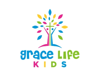 Grace Life Kids logo design by cikiyunn