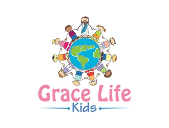 Grace Life Kids logo design by openyourmind