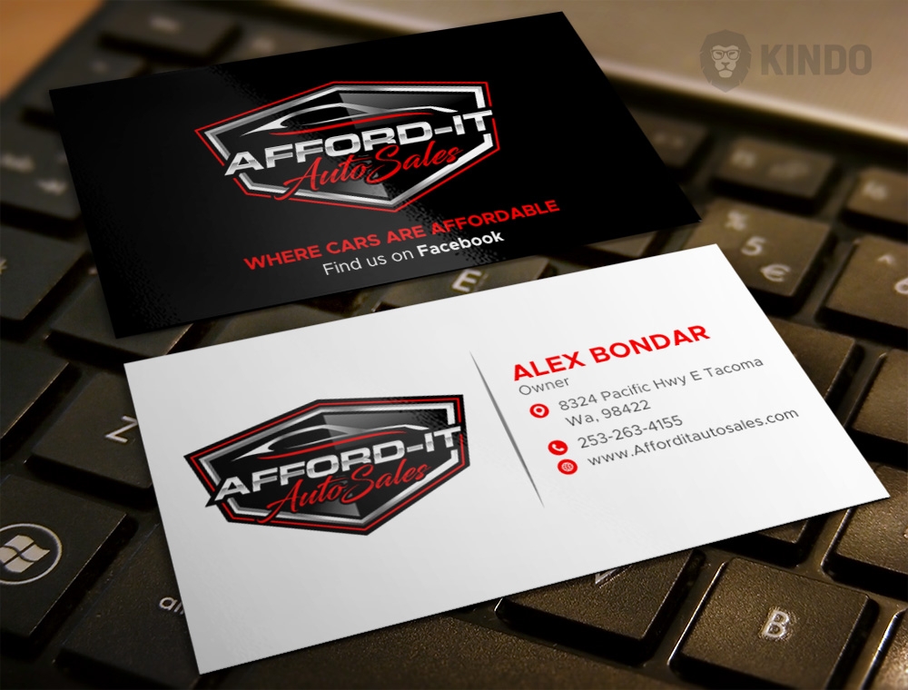 Afford-It Auto Sales logo design by Kindo