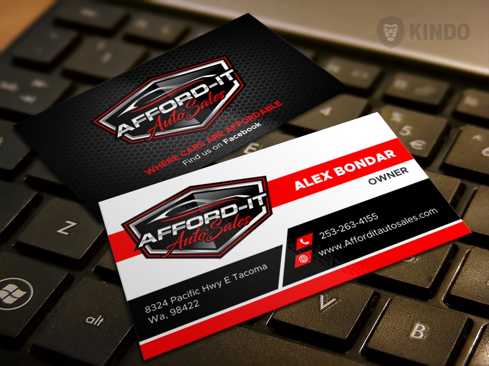 Afford-It Auto Sales logo design by Kindo