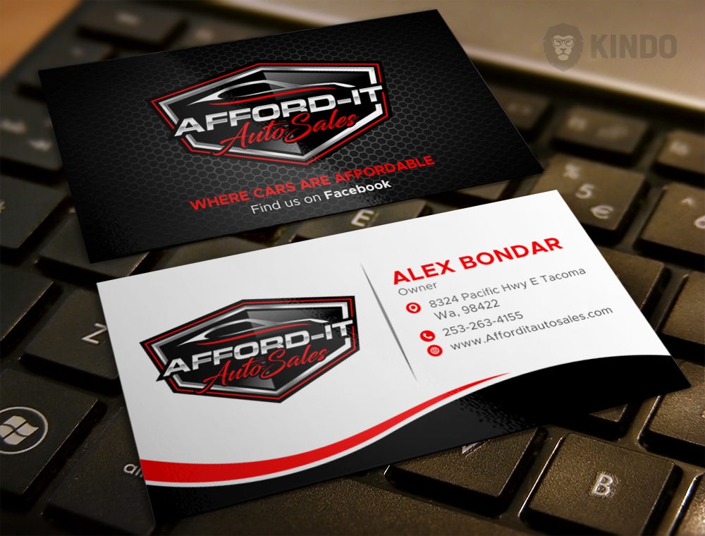 Afford-It Auto Sales logo design by Kindo