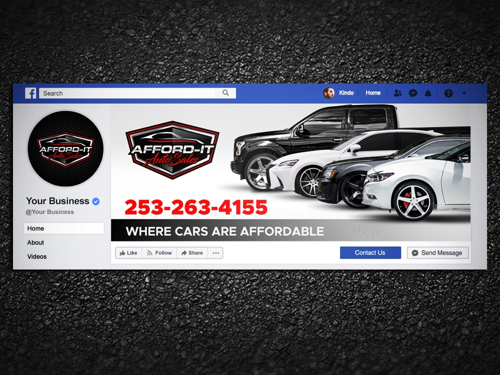 Afford-It Auto Sales logo design by Kindo