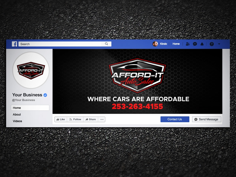 Afford-It Auto Sales logo design by Kindo