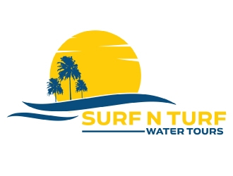 surf n turf water tours  logo design by AamirKhan