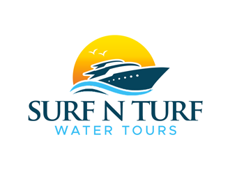 surf n turf water tours  logo design by kunejo