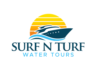 surf n turf water tours  logo design by kunejo