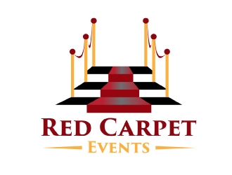 Red Carpet Events logo design by AamirKhan