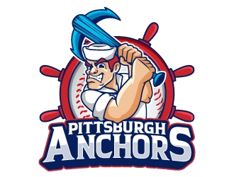 Pittsburgh Anchors logo design by Aelius