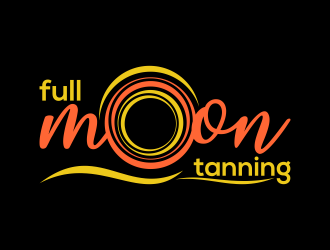 Full Moon Tanning logo design by Devian