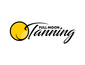 Full Moon Tanning logo design by ekitessar