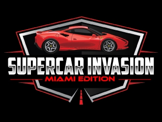 Supercar Invasion Miami Edition  logo design by AamirKhan
