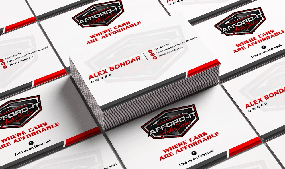 Afford-It Auto Sales logo design by Frenic