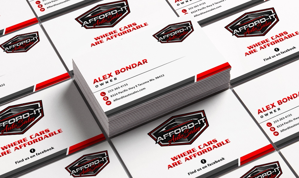 Afford-It Auto Sales logo design by Frenic