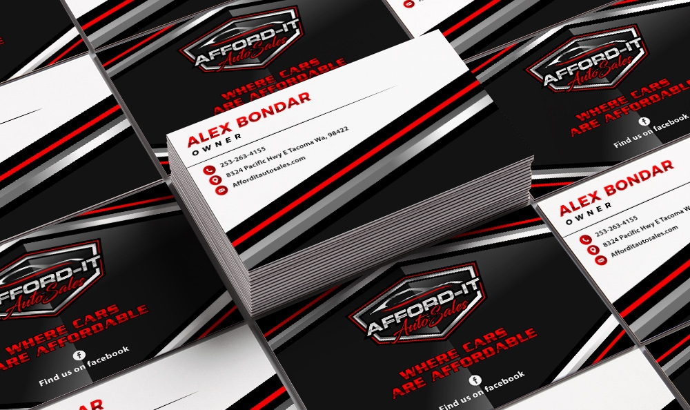 Afford-It Auto Sales logo design by Frenic